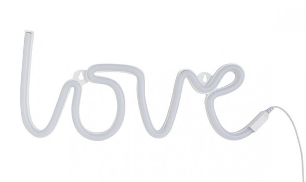 lamp neon Love junior 38 cm PVC roze