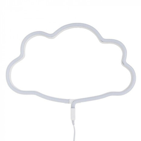 lamp neon Wolk junior 38,5 cm PVC geel