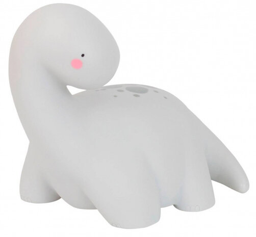 nachtlamp Dino junior 21 cm PVC wit