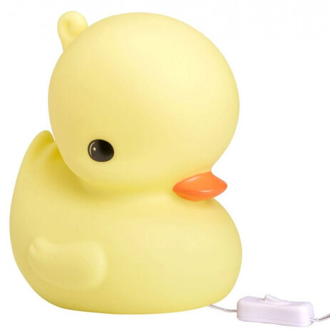 nachtlamp Eend junior 20,5 cm PVC geel