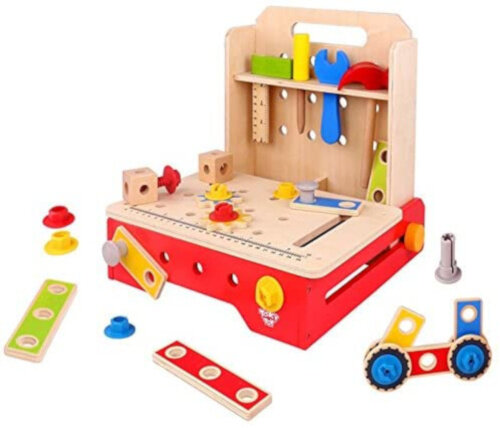 werkbank opvouwbaar junior 30,5 x 30 cm hout 36-delig