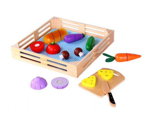 ontbijtset junior 40 x 35 cm hout 11-delig