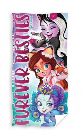 strandlaken Enchantimals meisjes 70 x 140 cm katoen