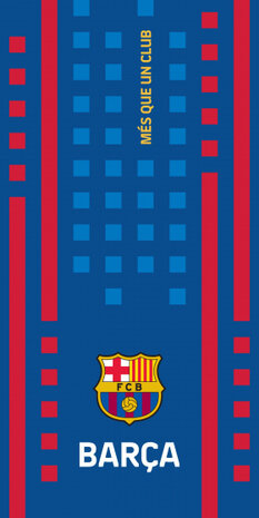 strandlaken FC Barcelona 70 x 140 cm katoen blauw/rood