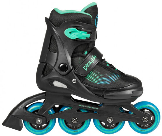 inline skates Joker hardboot 82A zwart/groen mtmt 31-34