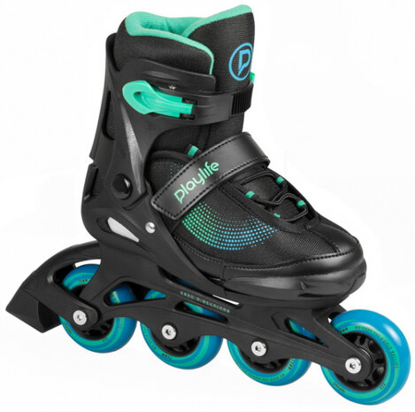 inline skates Joker hardboot 82A zwart/groen mtmt 31-34