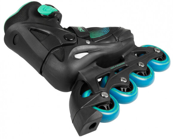 inline skates Joker hardboot 82A zwart/groen mtmt 31-34