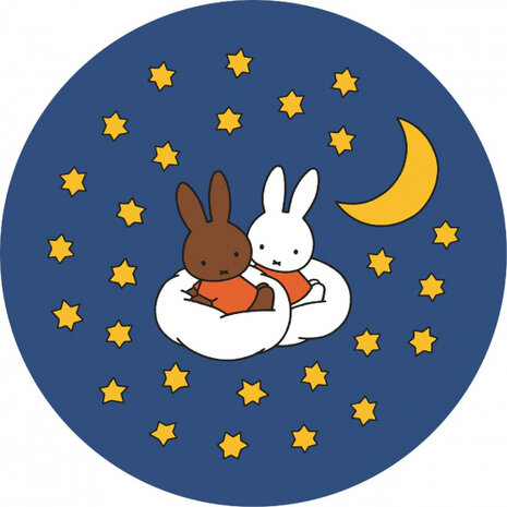 speelmat Nijntje Sleep rond 60 cm pluche blauw