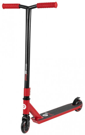 stuntstep Kicker Red 82 cm aluminium zwart/rood