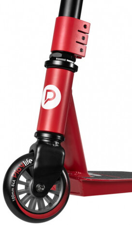 stuntstep Kicker Red 82 cm aluminium zwart/rood