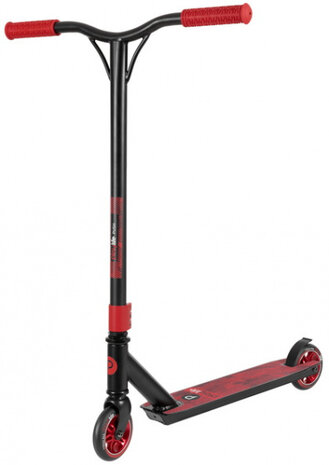 stuntstep Push Red 82 cm aluminium zwart/rood