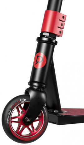 stuntstep Push Red 82 cm aluminium zwart/rood