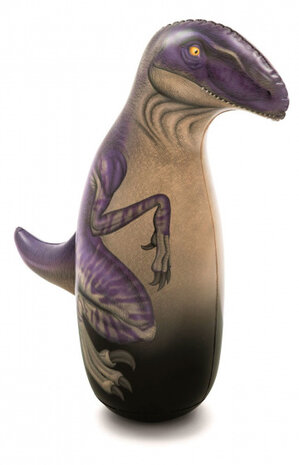bokszak dino junior 96 cm kunstleer/PVC paars
