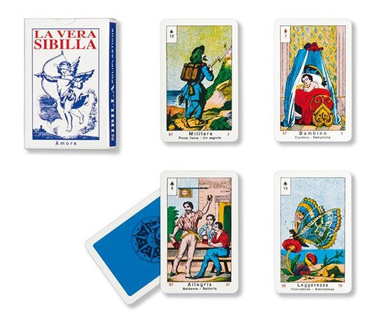 tarotkaarten La Vera Sibilla 6 x 9 cm karton