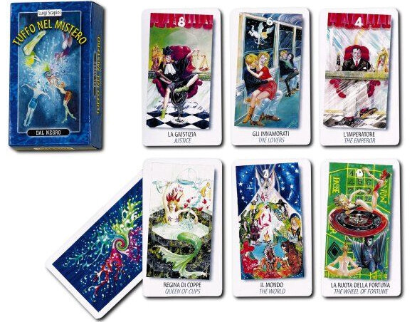 tarotkaarten 14 x 6 cm karton multicolor 62-delig