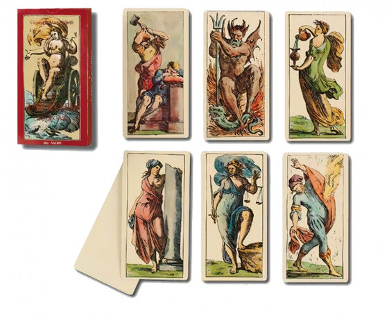 tarotkaarten 14 x 7,2 cm karton 62-delig