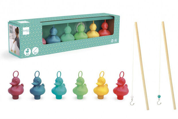 speelset eendjes vissen junior 50 x 12 cm 8-delig