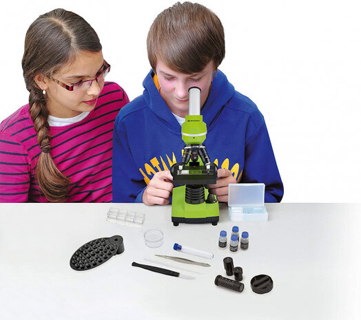microscoop Biolux SEL 40-1600x 27 cm groen 17-delig