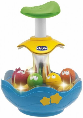 draaitol Aquarium junior 25 cm blauw/geel/groen