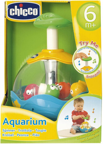 draaitol Aquarium junior 25 cm blauw/geel/groen