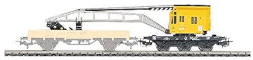 kraanwagen Start Up 8,3 x 3,5 cm geel/zwart