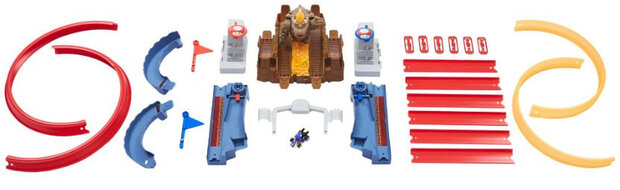 racebaan Bowser&#039;s Castle Chaos junior 90 cm 2-delig