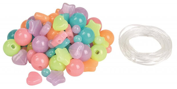 kralen Glow-in-the-dark junior 67-delig