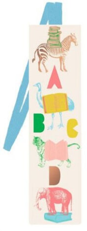 boekenlegger dierentuin junior 19,5 cm papier beige