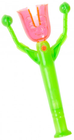 stick Shake Man junior 9 cm roze/groen/geel/oranje