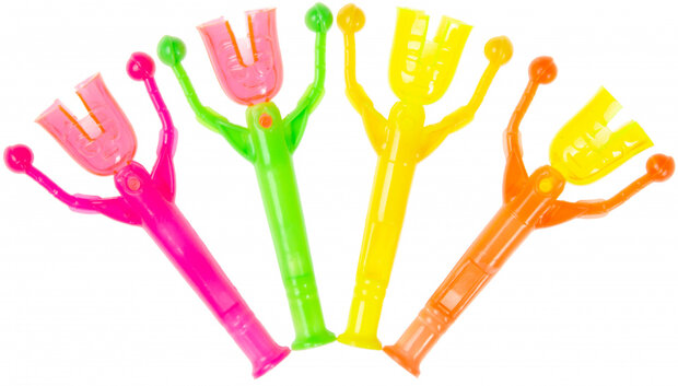 stick Shake Man junior 9 cm roze/groen/geel/oranje