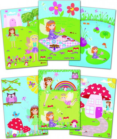 waterkleurboek Fairies junior 20 x 15 cm 2-delig