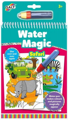 waterkleurboek Safari junior 26 x 14 cm 2-delig