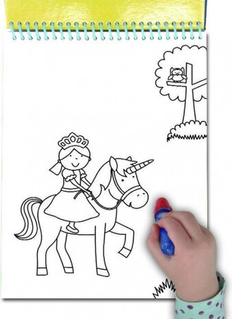 waterkleurboek Unicorn junior 26 x 14 cm 2-delig