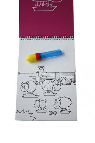 waterkleurboek Animals junior 26 x 14 cm 2-delig
