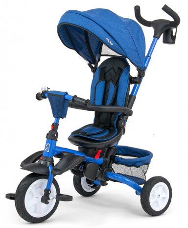 buggy/driewieler Stanley 109 cm polyester navy/zwart