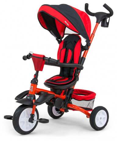 buggy/driewieler Stanley 109 cm polyester rood/zwart