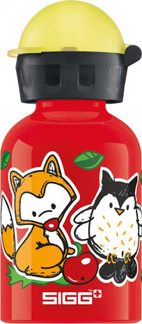 drinkbeker Forest Kids junior 0,3 liter aluminium rood
