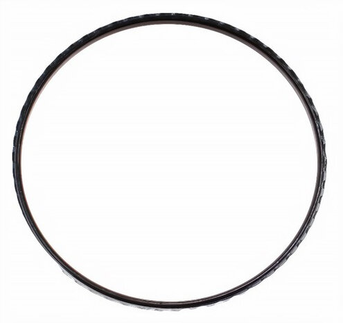 armband meisjes 7 cm staal zwart