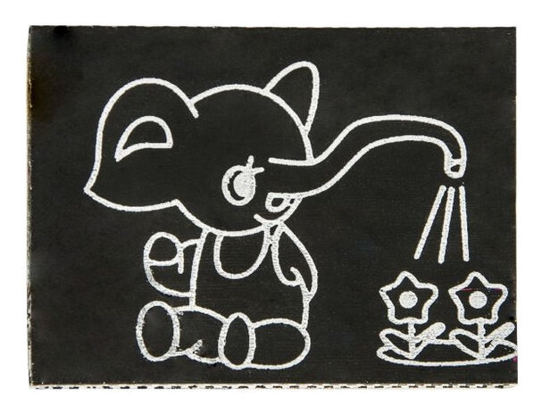 krasboekje junior 7,5 x 42,5 cm papier zwart 9-delig