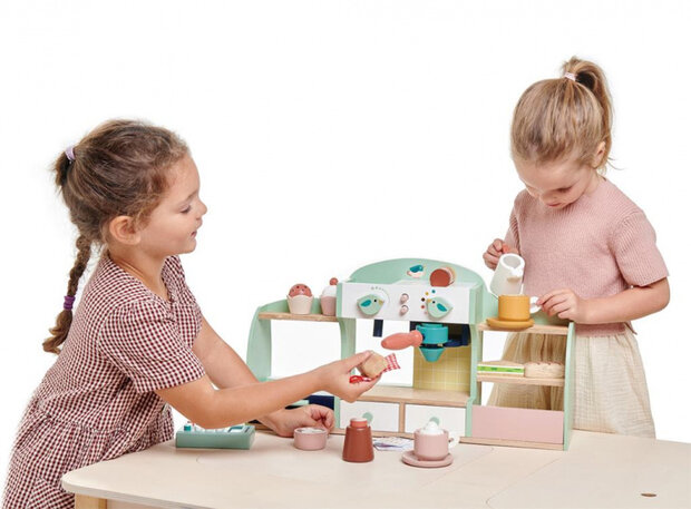koffiehuisje junior 50 x 27 cm hout 2-delig