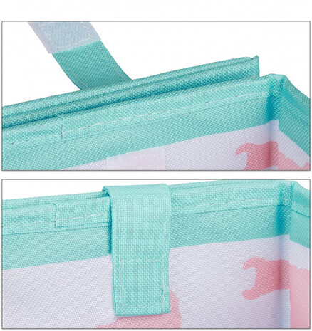 opbergdoos/speelkleed Lama 41 cm polyester groen