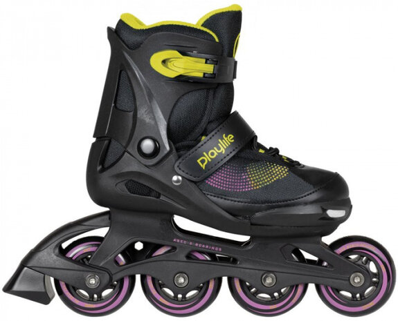 inline skates Joker hardboot 82A zwart/geel maat 37-40