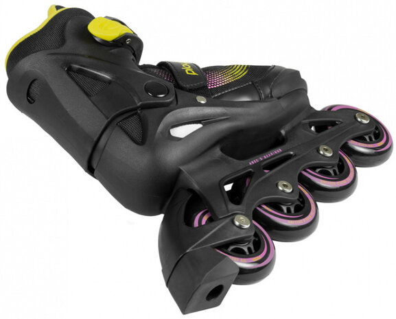 inline skates Joker hardboot 82A zwart/geel maat 37-40
