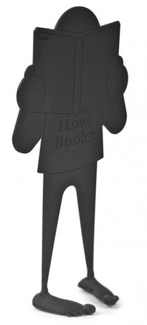 boekenlegger Book Crush 13 cm PVC zwart