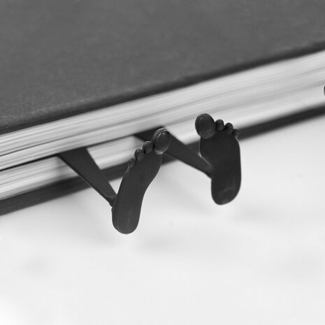 boekenlegger Book Crush 13 cm PVC zwart