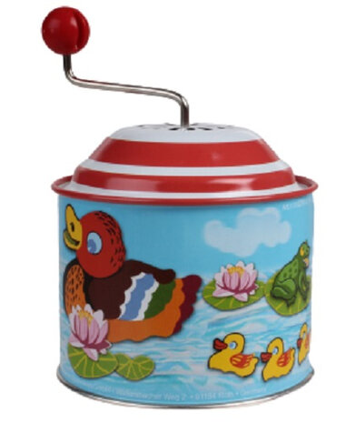muziekdraaidoos eend junior 7,8 cm staal