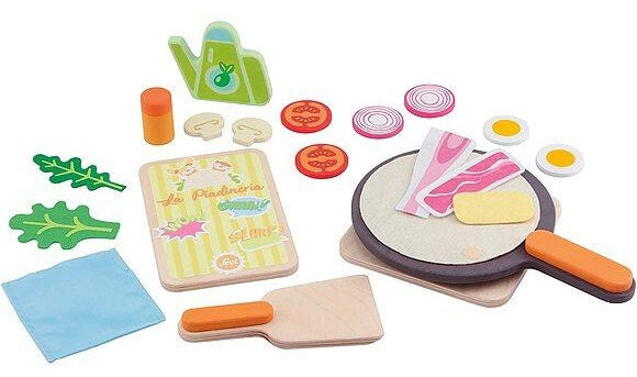 speelset keuken junior hout 19-delig