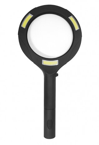 vergrootglas met licht Zoom 24 x 11,2 cm ABS zwart