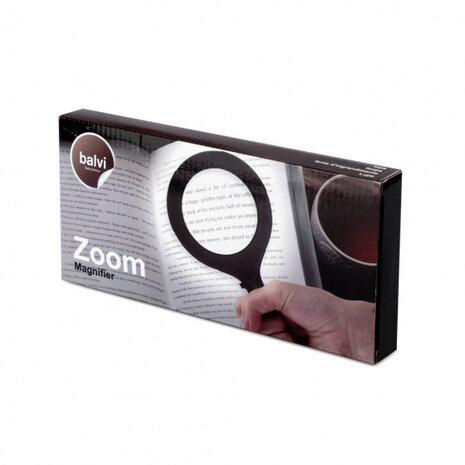 vergrootglas met licht Zoom 24 x 11,2 cm ABS zwart