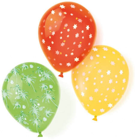 ballonnen sterren 25,4 cm latex 6 stuks